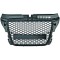 Badgeless Front Grille suitable for Audi A3 8P Facelift (2007-2012) RS Design Honeycomb Black Grille With PDC Covers