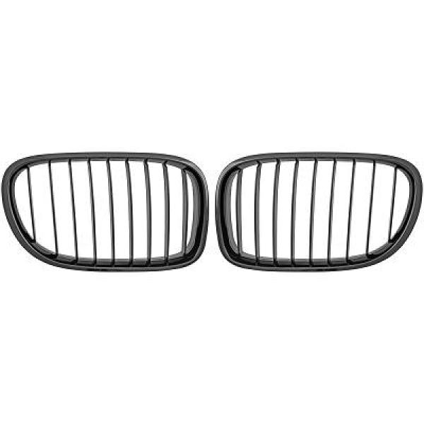 Central Grilles Kidney Grilles suitable for BMW F01 7 Series 2008-up Piano Black