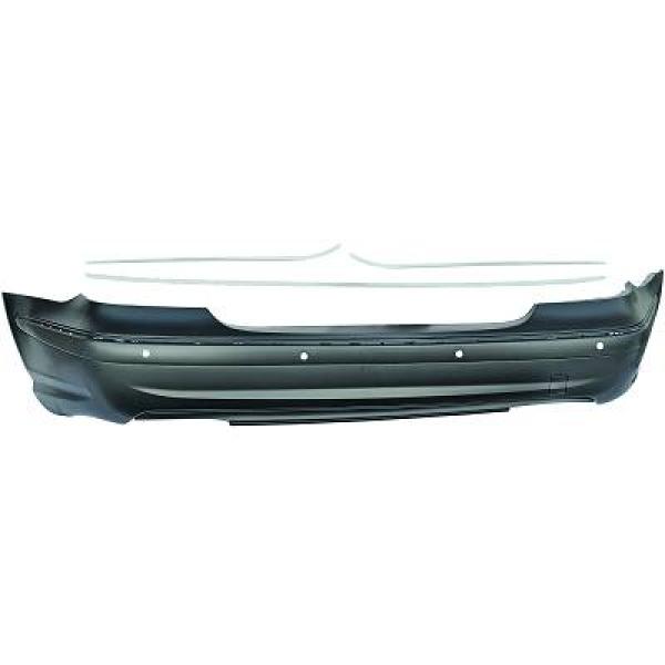 Rear Bumper suitable for Mercedes E-Class W211 Facelift (2006-2009) E63 Design +PDC