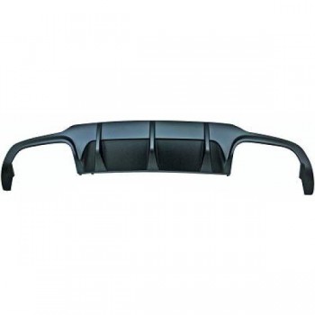 Galinio bamperio difuzorius skirtas Mercedes C-class W204 C204 AMG Sport Line (2012-2014) Sedanas Coupe