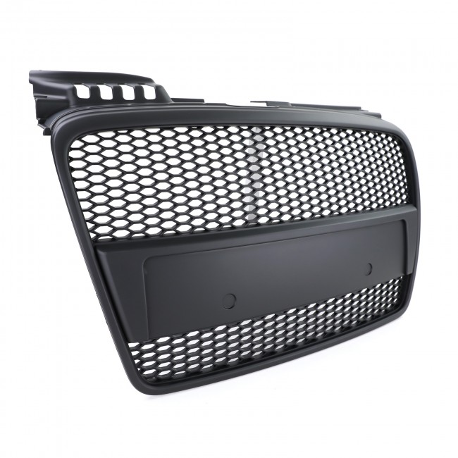 Badgeless Front Grille suitable for Audi A4 B7 (2004-2008) RS4 Design Matte Black