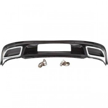 Rear Bumper Diffuser suitable for VW Tiguan II Mk2 AD/BW (2016-05.2020) R-Line Design unpainted