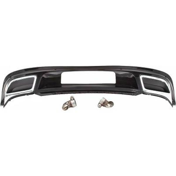 Rear Bumper Diffuser suitable for VW Tiguan II Mk2 AD/BW (2016-05.2020) R-Line Design unpainted