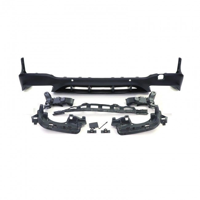 Rear Diffuser suitable for Mercedes GLC X253 SUV (2015-07.2019) GLC63 Black Night Package Design
