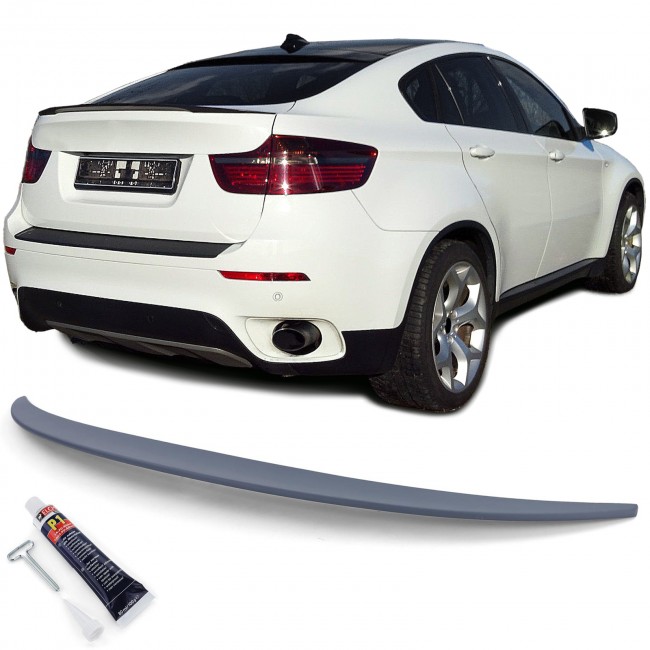 Trunk Spoiler suitable for BMW X6 E71 E72 (2008-2014) unpainted