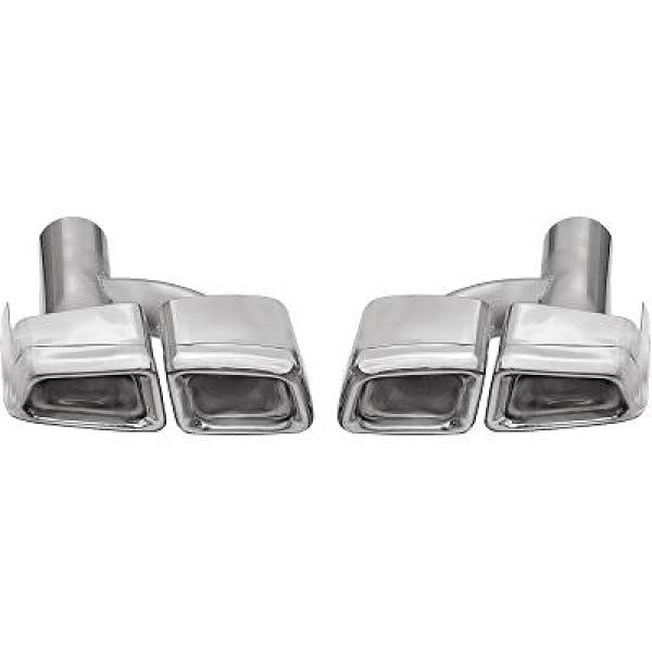 Complete Body Kit suitable for Mercedes S-Class W221 (2005-2013) LWB with Exhaust Muffler Tips S63 S65 Design