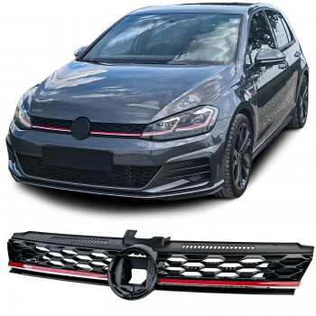 Central Badgeless Grille suitable for VW Golf 7.5 VII Facelift (2017-up) GTI Design