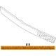 BMW Genuine Grille Front Upper Middle E70/E71 X5 M/X6 M 51117205559 