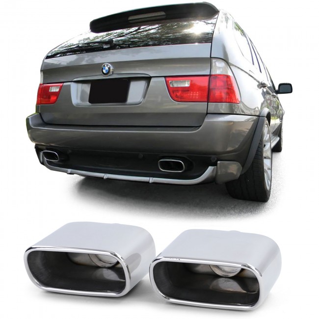 Exhaust Muffler Tips suitable for BMW X5 E53 3.0i (1999-2006)