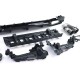 Galinio bamperio difuzorius su duslintuvo antgaliais skirtas Mercedes E-Class W213 (2016-2019) E53 Design Night Package