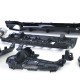 Galinio bamperio difuzorius su duslintuvo antgaliais skirtas Mercedes E-Class W213 (2016-2019) E53 Design Night Package
