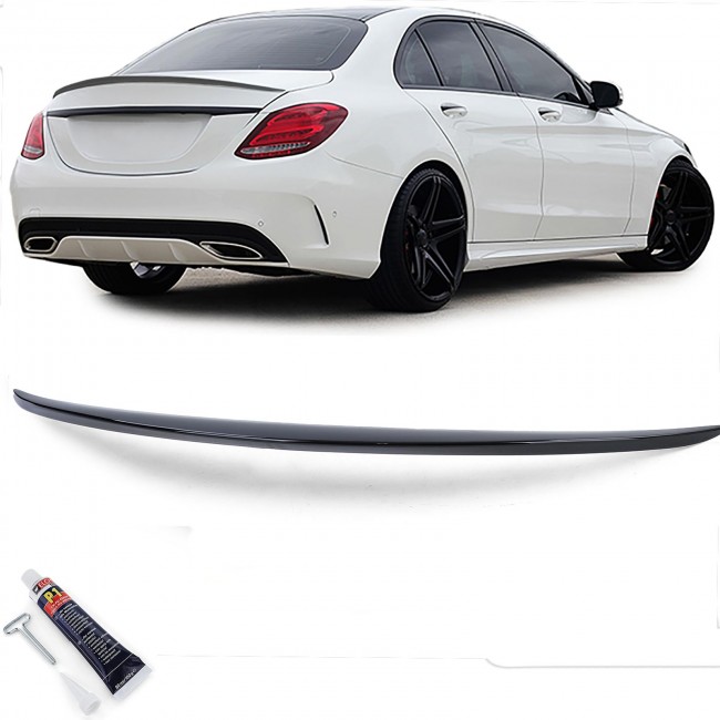 Trunk Spoiler suitable for MERCEDES C-Class W205 (2014-2020) Shiny Black