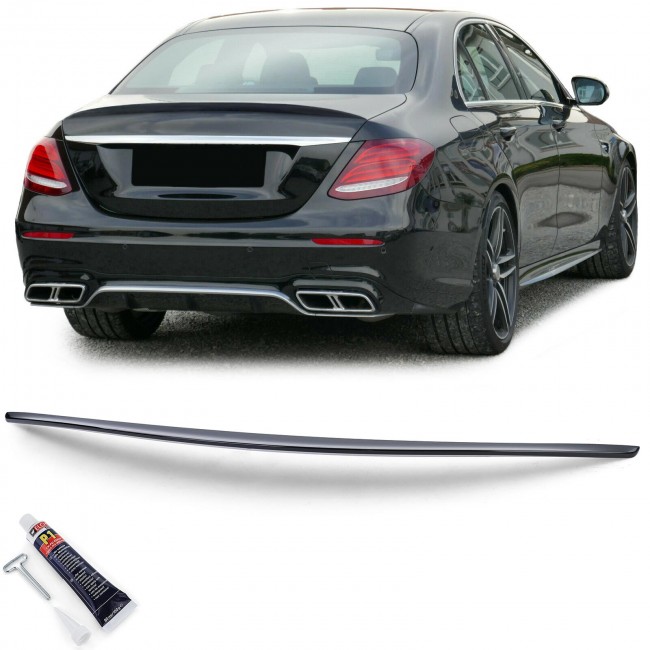 Trunk Spoiler suitable for Mercedes E-Class W213 (2016-up) Piano Black
