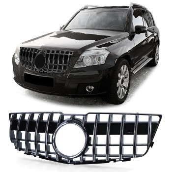 Priekinės grotelės skirtos Mercedes GLK-Class X204 Pre-Facelift (2008-2012) GT-R Panamericana Design Chrome