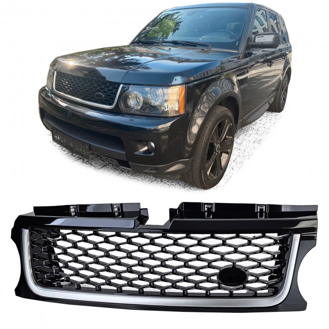 Central Grille suitable for Land ROVER Range ROVER Sport 2009-2013 L320 Autobiography Look All Black Edition
