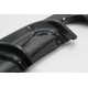 Rear Bumper Spoiler Valance Diffuser Double Outlet for Single Exhaust suitable for BMW 3 Series F30 F31 (2011-2019) M Performance Design Carbon Film Coating