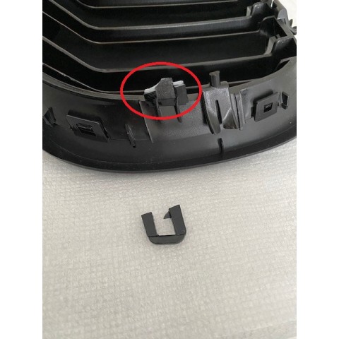 RIGHT SIDE Central Grilles WITH TRANSPORT DAMAGE Kidney suitable for BMW X5 F15 X6 F16 (2014-2018) X5M X6M Double Stripe Design M-Package Sport