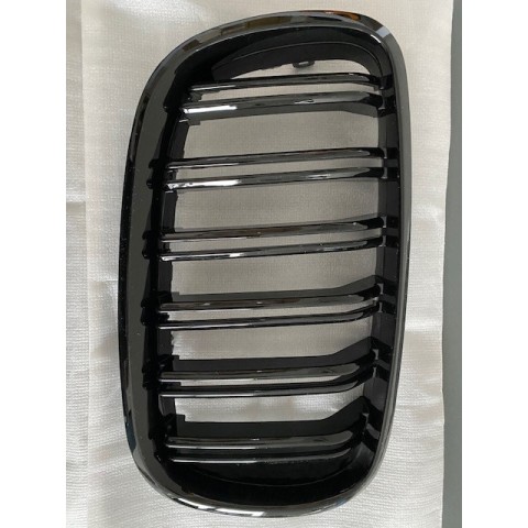 RIGHT SIDE Central Grilles WITH TRANSPORT DAMAGE Kidney suitable for BMW X5 F15 X6 F16 (2014-2018) X5M X6M Double Stripe Design M-Package Sport