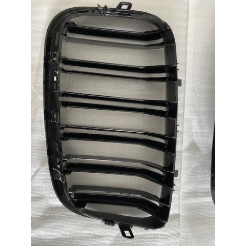RIGHT SIDE Central Grilles WITH TRANSPORT DAMAGE Kidney suitable for BMW X5 F15 X6 F16 (2014-2018) X5M X6M Double Stripe Design M-Package Sport