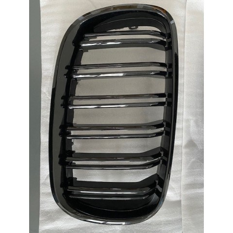 RIGHT SIDE Central Grilles WITH TRANSPORT DAMAGE Kidney suitable for BMW X5 F15 X6 F16 (2014-2018) X5M X6M Double Stripe Design M-Package Sport