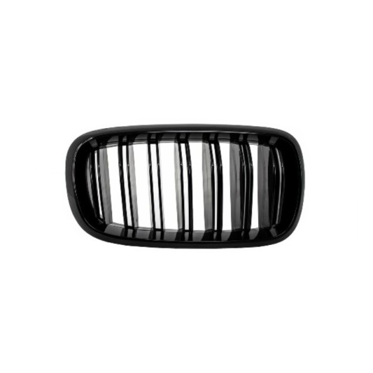 Central Grilles Kidney suitable for BMW X5 X6 F15 F16 (2014-up) X5M X6M Double Stripe Design M-Package Sport with Camera