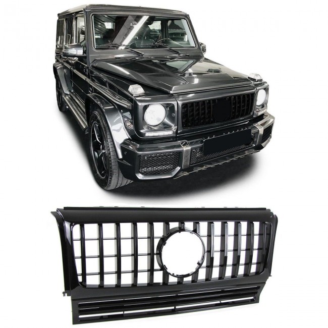 Grille Sport fits for Mercedes W463 G 1990-2018 Glossy Black 