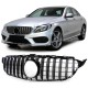 Priekinės grotelės skirtos Mercedes W205 C 2014+ GT PANAMERICANA LOOK 