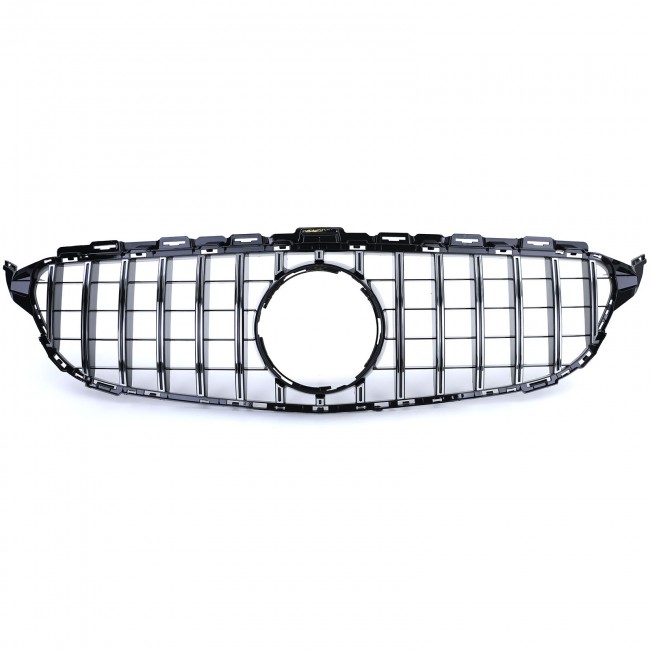 Priekinės grotelės skirtos Mercedes W205 C 2014+ GT PANAMERICANA LOOK 