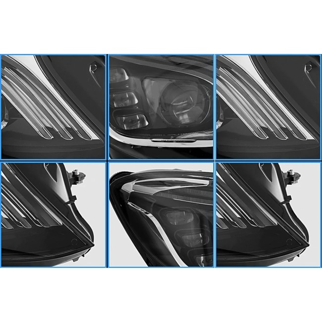 Headlights Full LED suitable for Mercedes S-Class W222 Maybach X222 (2013-2017) Facelift Look