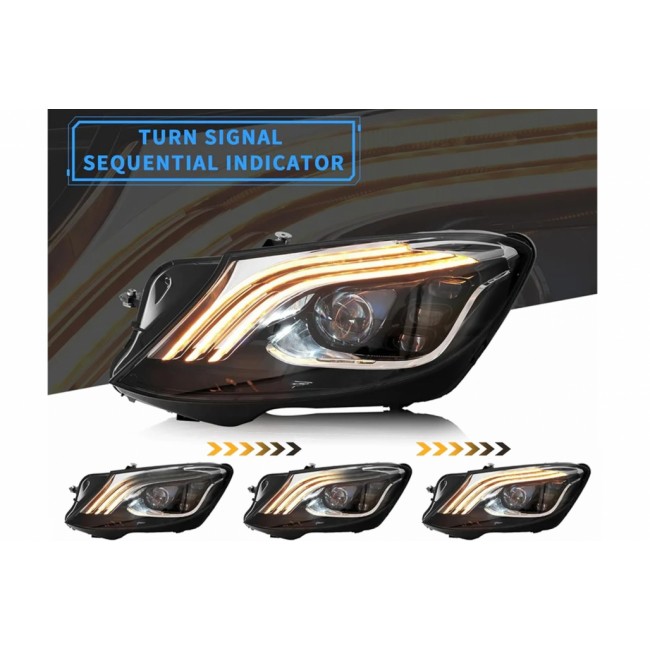 Headlights Full LED suitable for Mercedes S-Class W222 Maybach X222 (2013-2017) Facelift Look