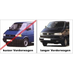 Front Grille suitable for VW T4 Caravelle/Multivan 96-03 black