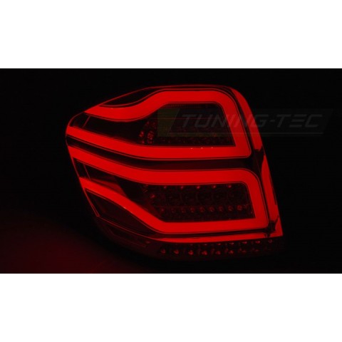 FULL LED Taillights suitable for Mercedes M-Class W164 (2005-2008) Red Clear