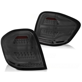 Full LED BAR Taillights suitable for Mercedes M-Class W164 Facelift (2009-2011) Smoke