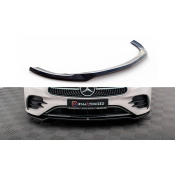 Front Bumper Lip suitable for Mercedes E-Class W213 S213 C238 A238 Facelift (2020-Up) Piano Black