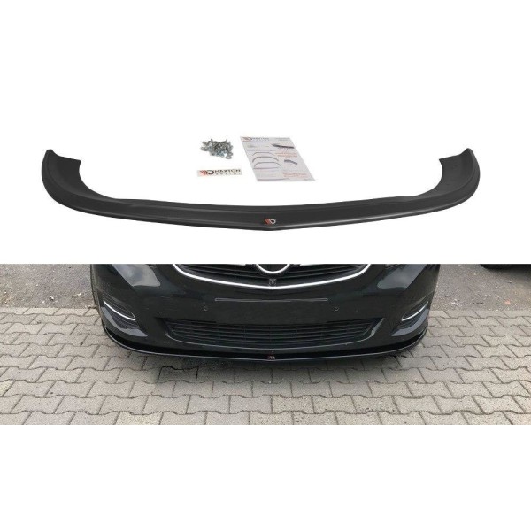 Front Bumper Lip Extension suitable for Mercedes V-Class W447 (2014-Up) only for Standard Edition Piano Black