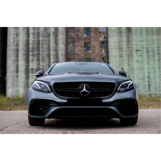 Front Bumper suitable for Mercedes E-Class W213 S213 C238 A238 (2016-2019) E63 Design Black Edition