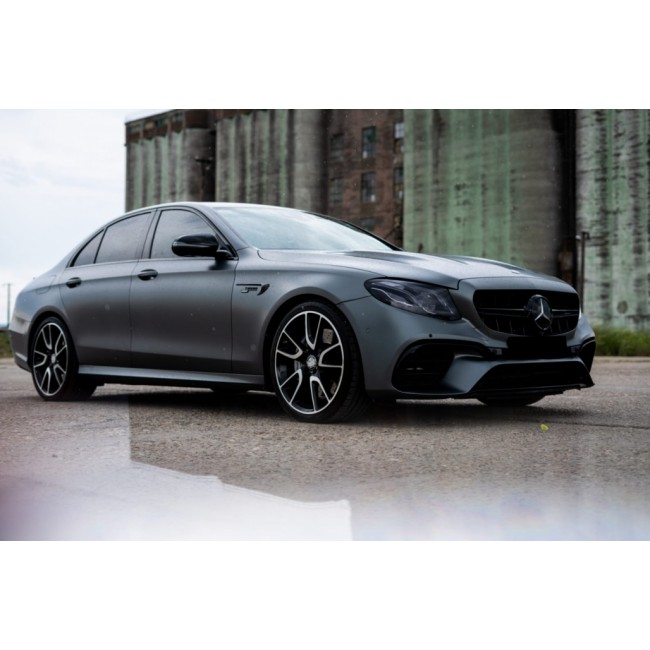 Front Bumper suitable for Mercedes E-Class W213 S213 C238 A238 (2016-2019) E63 Design Black Edition