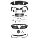 Front Bumper suitable for Mercedes E-Class W213 S213 C238 A238 (2016-2019) E63 Design Black Edition