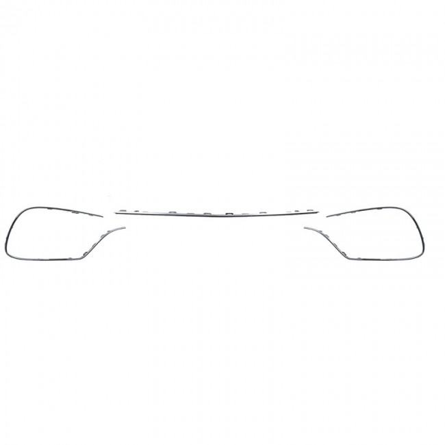 Chrome Parts Trim Strips suitable for Mercedes S-Class W222 (2013-2020) S65 S63 Design bumper