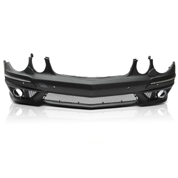 Front Bumper suitable for Mercedes E-Class W211 Facelift (2006-2009) without Fog Lights +PDC +SRA