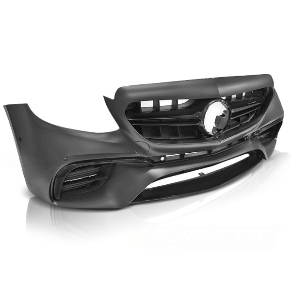 Front Bumper suitable for Mercedes E-Class W213 S213 C238 A238 (2016-2019) E63 Design Black Edition