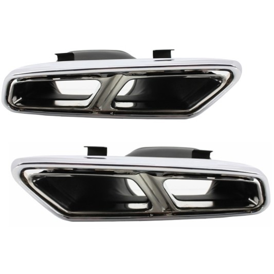 Galinis bamperis su išmetimo (duslintuvo) antgaliais skirtas MERCEDES S-Class W222 (2013-up) S65 Design