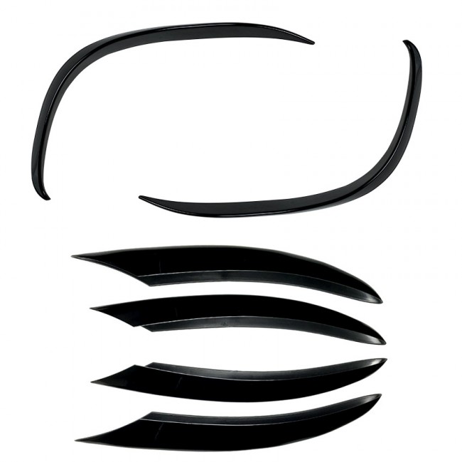 FITS FOR MERCEDES W205 C-CLASS AMG LINE (FACELIFT) FRONT SPOILER AERO FLAPS