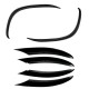FITS FOR MERCEDES W205 C-CLASS AMG LINE (FACELIFT) FRONT SPOILER AERO FLAPS