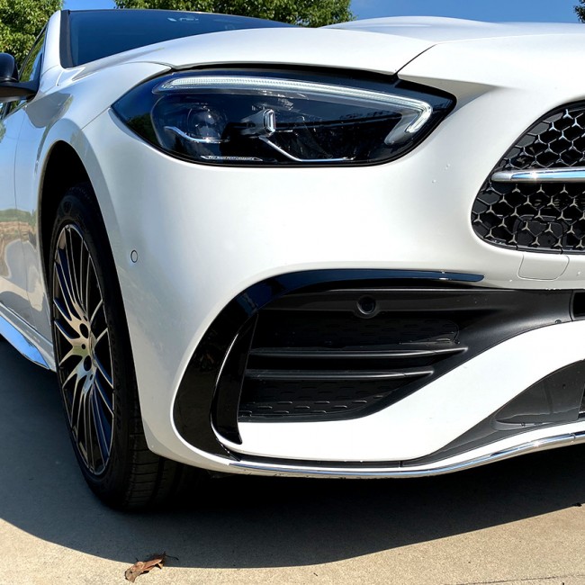 FITS FOR MERCEDES W206 S206 C AMG LINE FRONT AERO FLAPS SPOILER