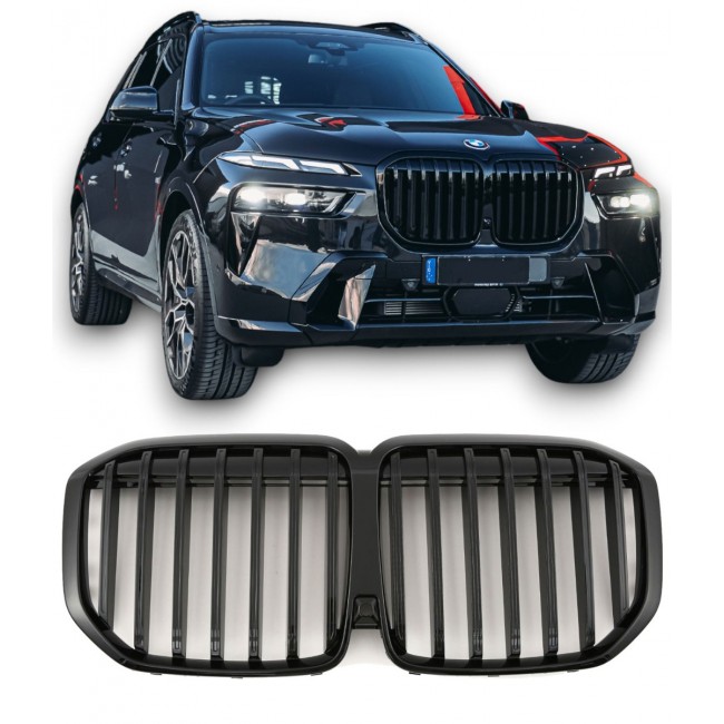 GRILLE FITS FOR BMW X7 G07 LCI SPORT DOUBLE SLAT GLOSS BLACK 
