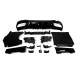 Diffusor + exhaust tips (BLACK) fits for Mercedes W206 S206