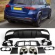Fits for Mercedes W167 GLE SUV Rear spoiler diffuser + exhaust tips (CHROME) 