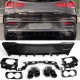 Fits for Mercedes C167 GLE COUPE Rear spoiler diffuser + exhaust tips (BLACK)  