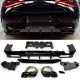 Suitable for Mercedes C257 CLS diffuser + exhaust pieces (BLACK) 
